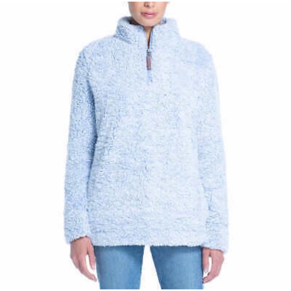 Weatherproof Vintage Blue Sherpa Pullover Jacket S